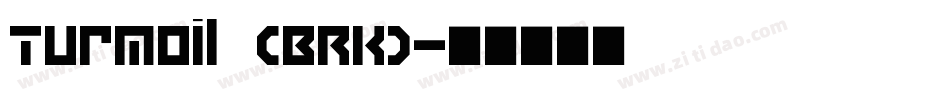 Turmoil (BRK)字体转换